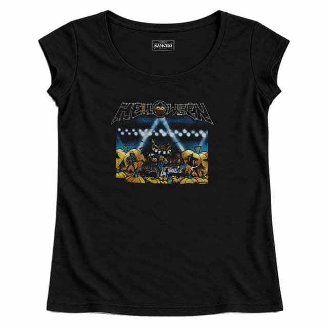 Helloween - Live in the U K — Mujer recta, Negro