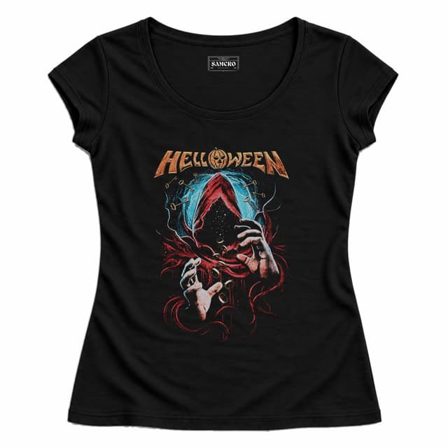 Helloween - Octopus — Mujer entallada, Negro