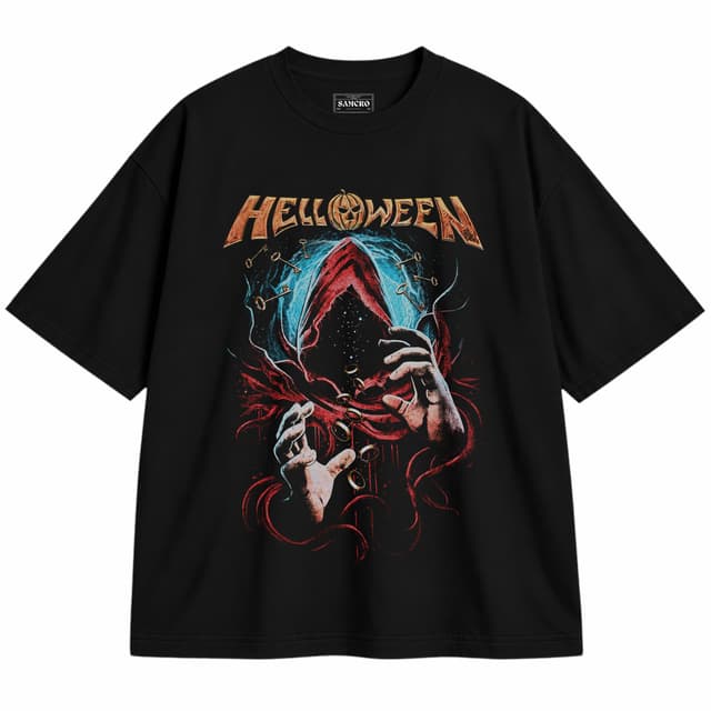 Helloween - Octopus — Unisex oversize, Negro