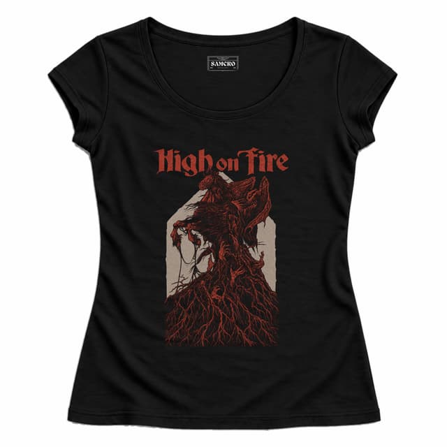 High on Fire - Horse — Mujer entallada, Negro