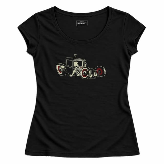 Hot Rod 3 — Mujer entallada, Negro