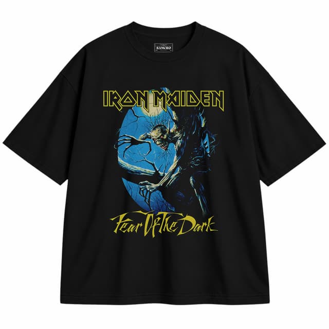 Iron Maiden 5 — Unisex oversize, Negro