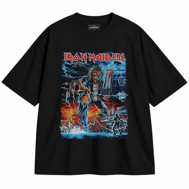 Iron Maiden - Run For Argentina — Unisex oversize, Negro