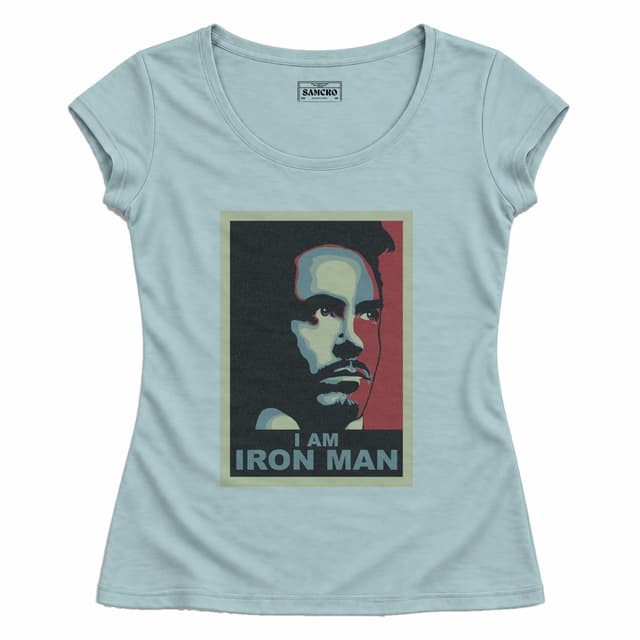 Iron Man 1 — Mujer entallada, Celeste