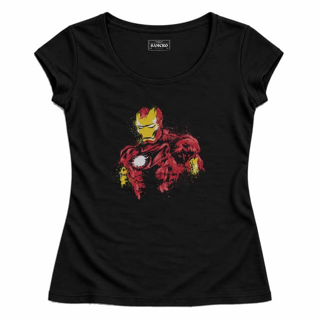 Iron Man 10 — Mujer entallada, Negro