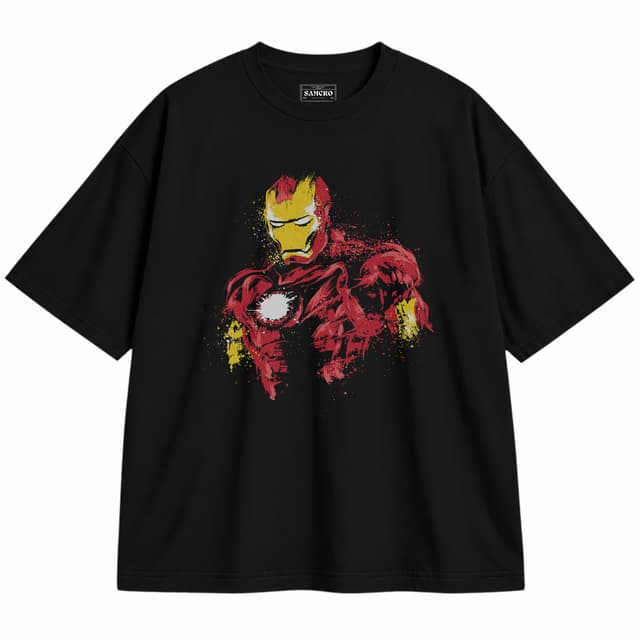 Iron Man 10 — Unisex oversize, Negro