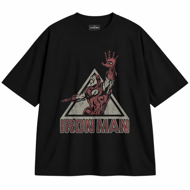 Iron Man 11 — Unisex oversize, Negro