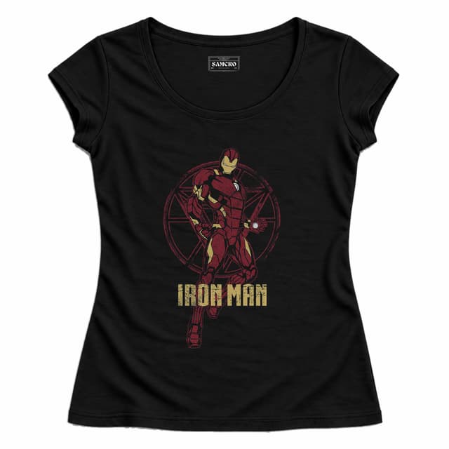 Iron Man 5 — Mujer entallada, Negro