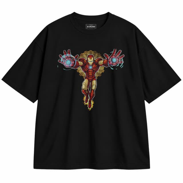 Iron Man 7 — Unisex oversize, Negro