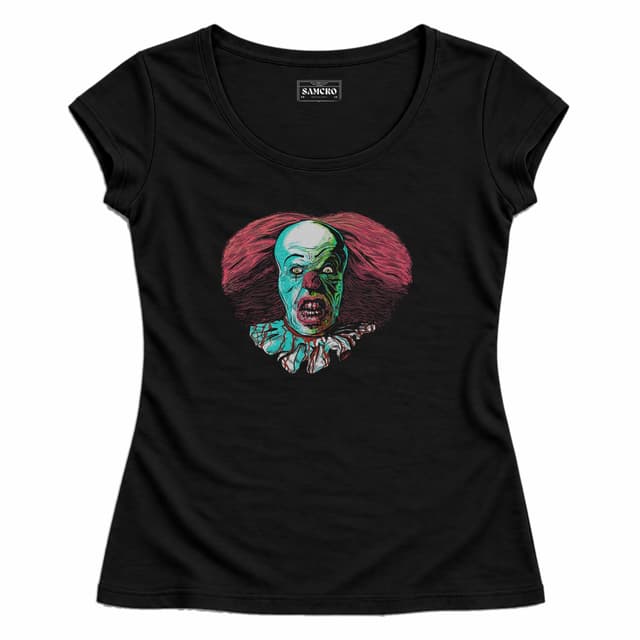 IT - Pennywise — Mujer entallada, Negro