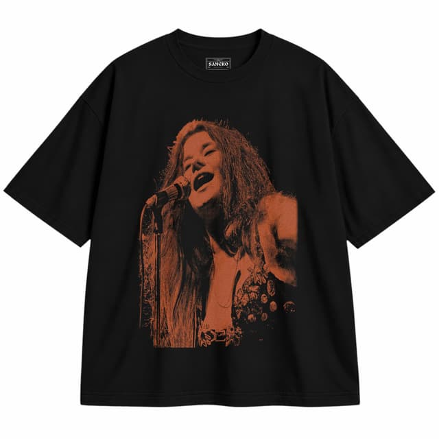 janis joplin 3 — Unisex oversize, Negro
