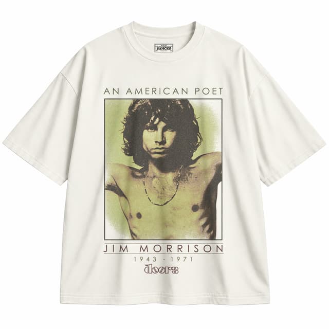The Doors - An American Poet — Unisex oversize, Crema