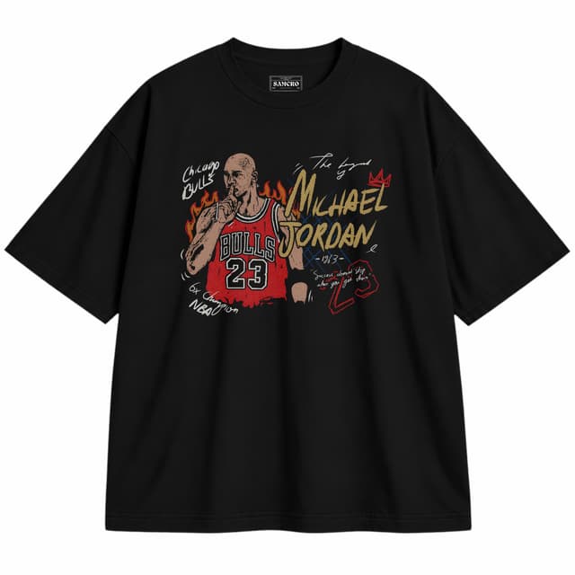 Jordan 3 — Unisex oversize, Negro