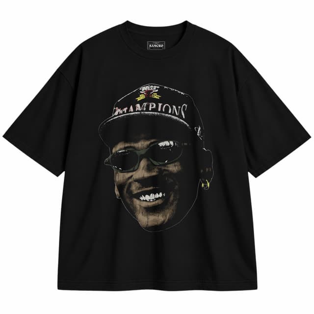 Jordan 4 — Unisex oversize, Negro