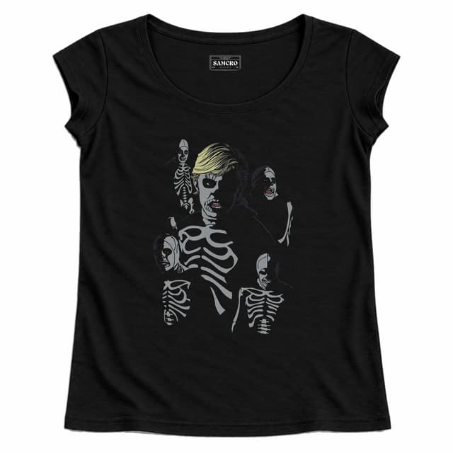 Karate Kid - Cobra Kai Skeletons — Mujer recta, Negro