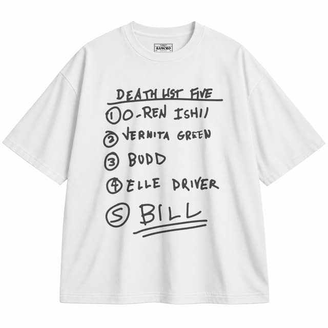 Kill Bill 9 — Unisex oversize, Blanco