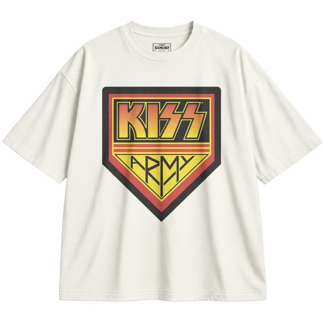 Kiss 2 — Unisex oversize, Crema