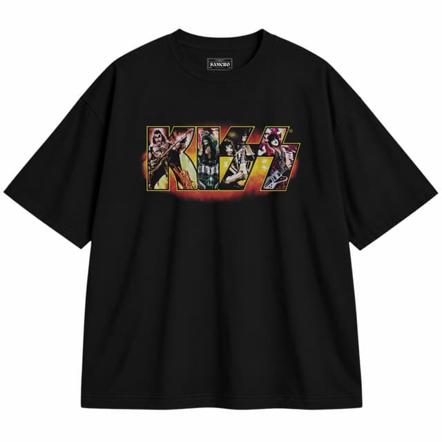 Kiss 3 — Unisex oversize, Negro