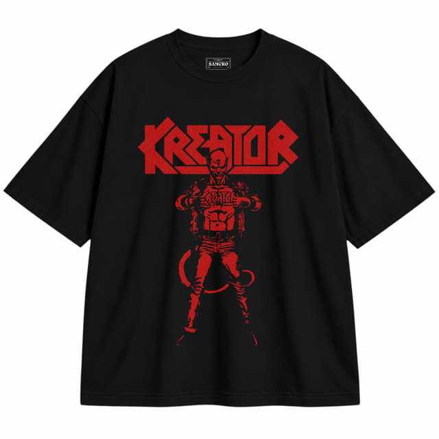 Kreator 2 — Unisex oversize, Negro