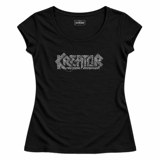 Kreator - Dark Art Pentagram — Mujer entallada, Negro