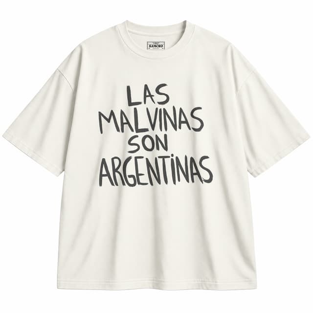 Las malvinas son argentinas — Unisex oversize, Crema