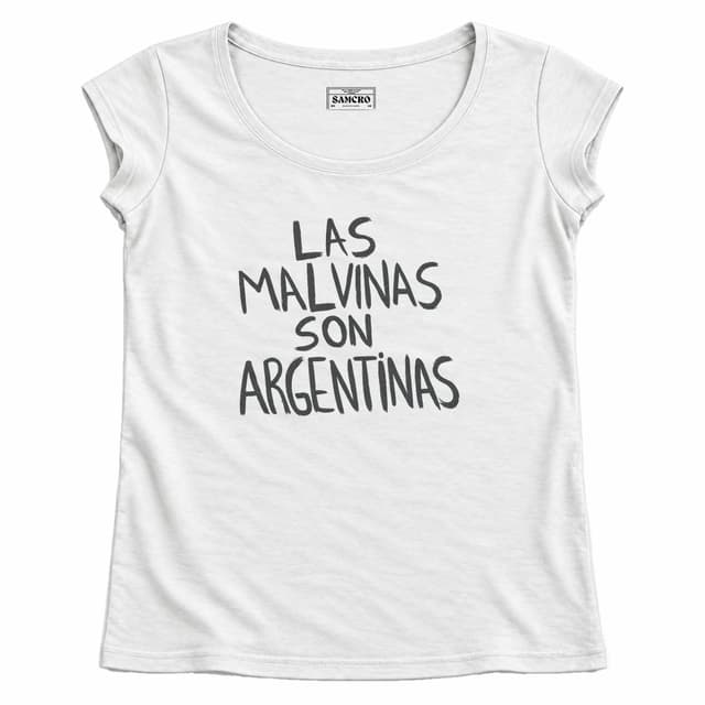 Las malvinas son argentinas — Mujer recta, Blanco