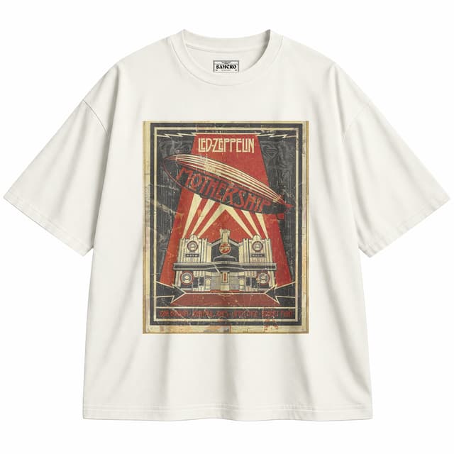 Led Zeppelin 4 — Unisex oversize, Crema