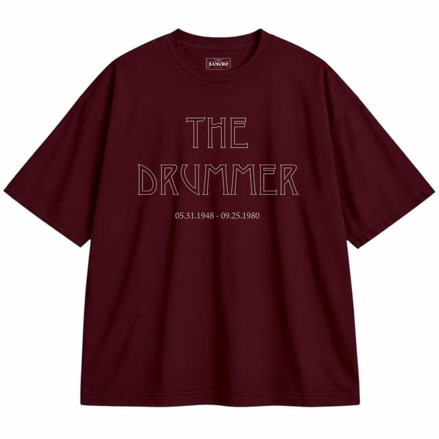 Led Zeppelin 6 — Unisex oversize, Bordó