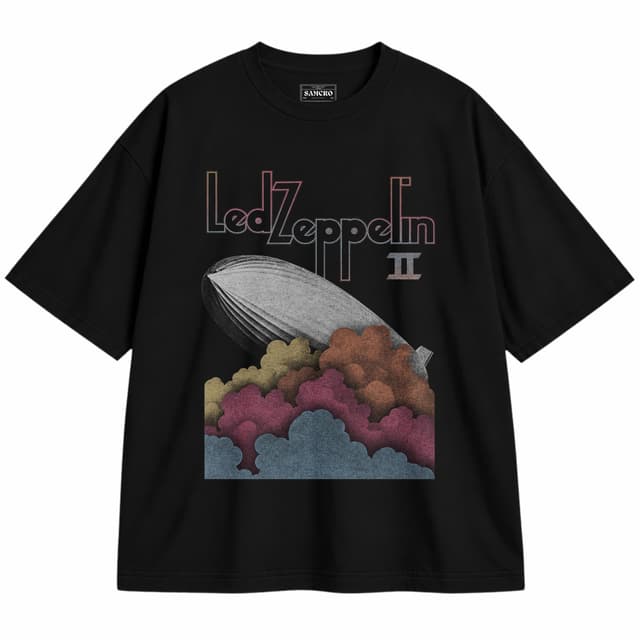 Led Zeppelin - Roman Sky — Unisex oversize, Negro