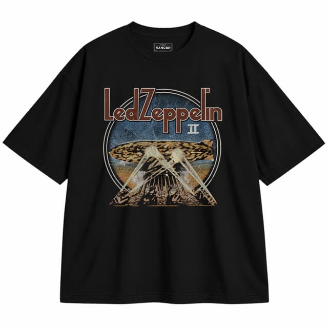 Led Zeppelin - Searchlights — Unisex oversize, Negro