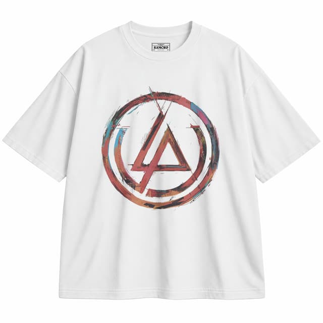 Linkin Park 6 — Unisex oversize, Blanco