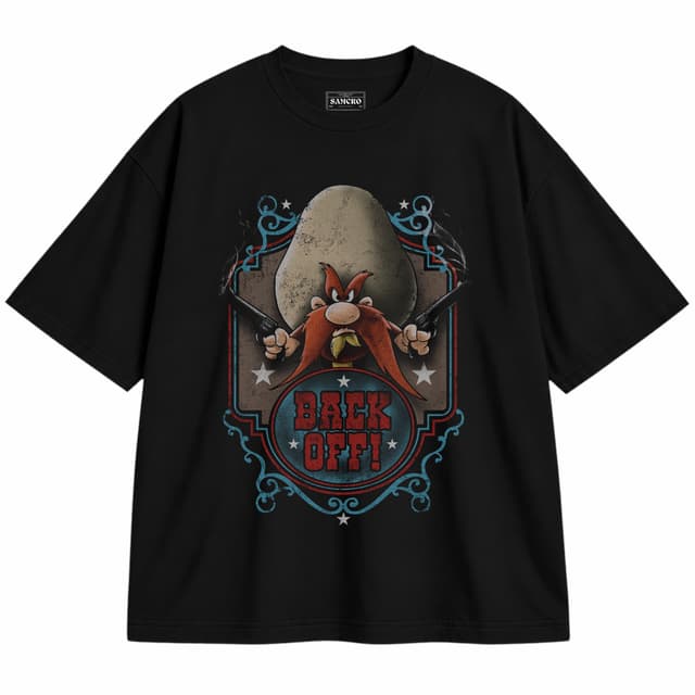 Looney Tunes 10 — Unisex oversize, Negro