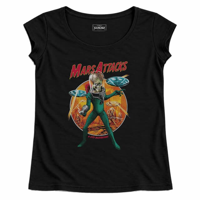 Mars Attacks 5 — Mujer recta, Negro