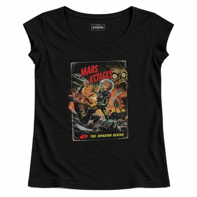 Mars Attacks - The Invasion Begins — Mujer recta, Negro