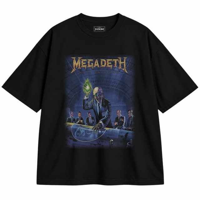 Megadeth 13 — Unisex oversize, Negro
