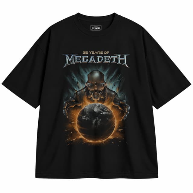 Megadeth 24 — Unisex oversize, Negro