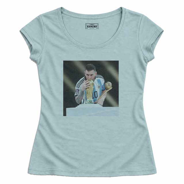 Messi 10 — Mujer entallada, Celeste