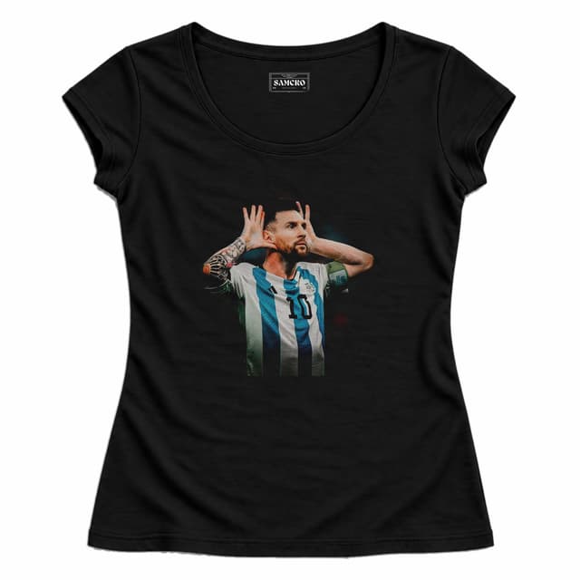 Messi 13 — Mujer entallada, Negro