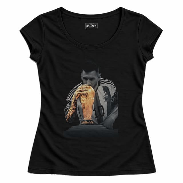 Messi 14 — Mujer entallada, Negro