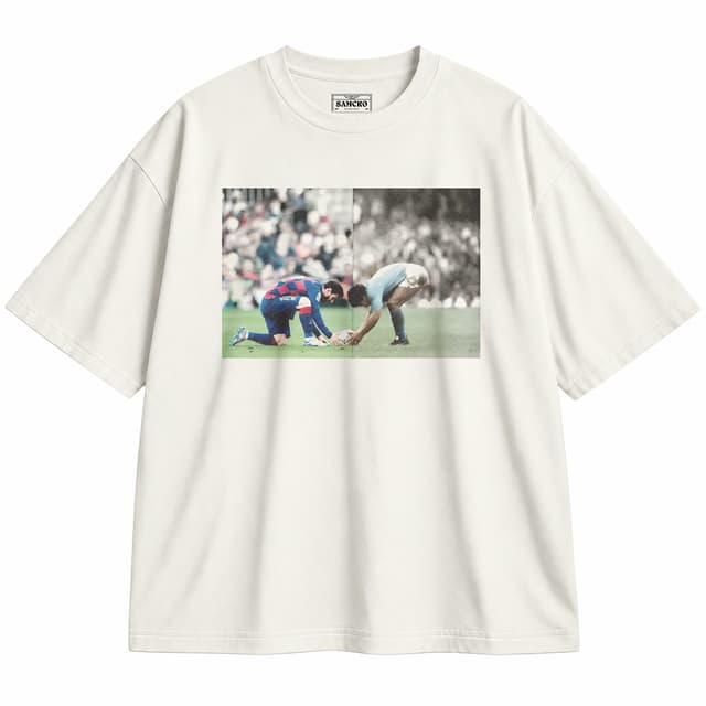 Messi 7 — Unisex oversize, Crema