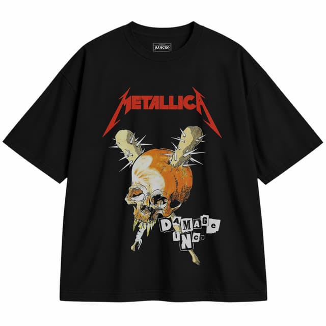 Metallica 15 — Unisex oversize, Negro