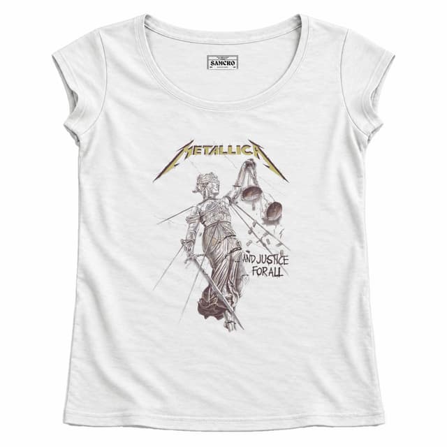 Metallica 17 — Mujer recta, Blanco