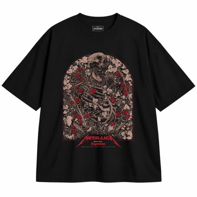 Metallica 61 — Unisex oversize, Negro