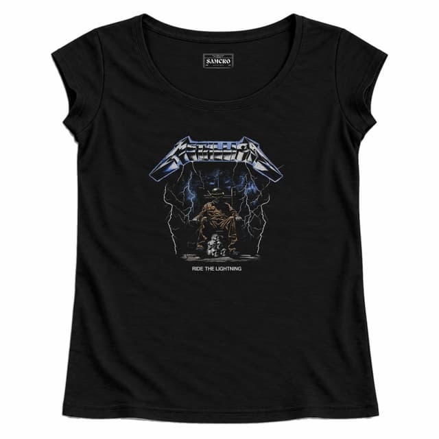 Metallica - Ride the Lightning — Mujer recta, Negro