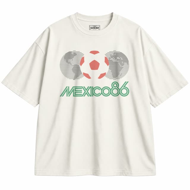 Mexico 86 — Unisex oversize, Crema