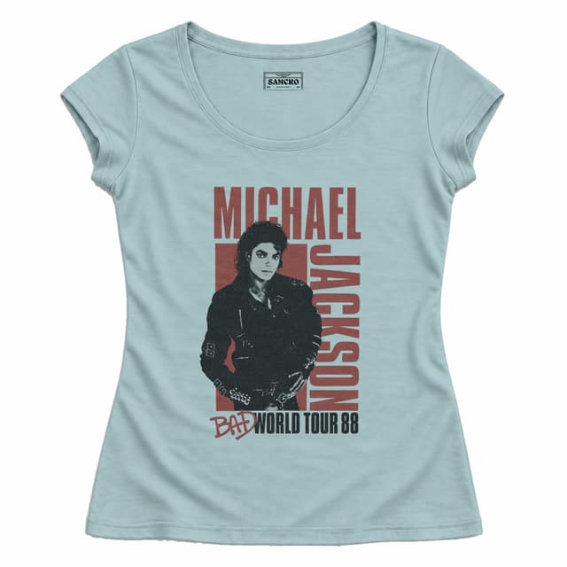 Michael Jackson - Bad World Tour 88 — Mujer entallada, Celeste