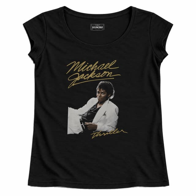 Michael Jackson - Thriller White Suit — Mujer recta, Negro