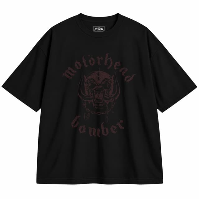 Motörhead - Bomber Lyric — Unisex oversize, Negro