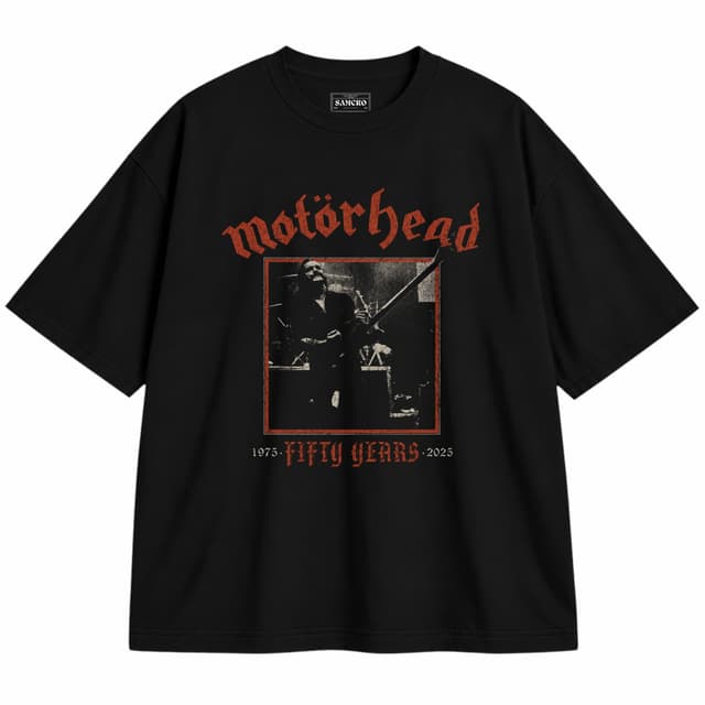 Motörhead - Lemmy 50 Years — Unisex oversize, Negro