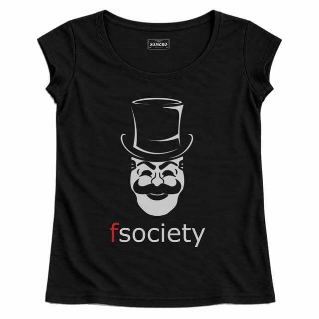 Mr. Robot 3 — Mujer recta, Negro